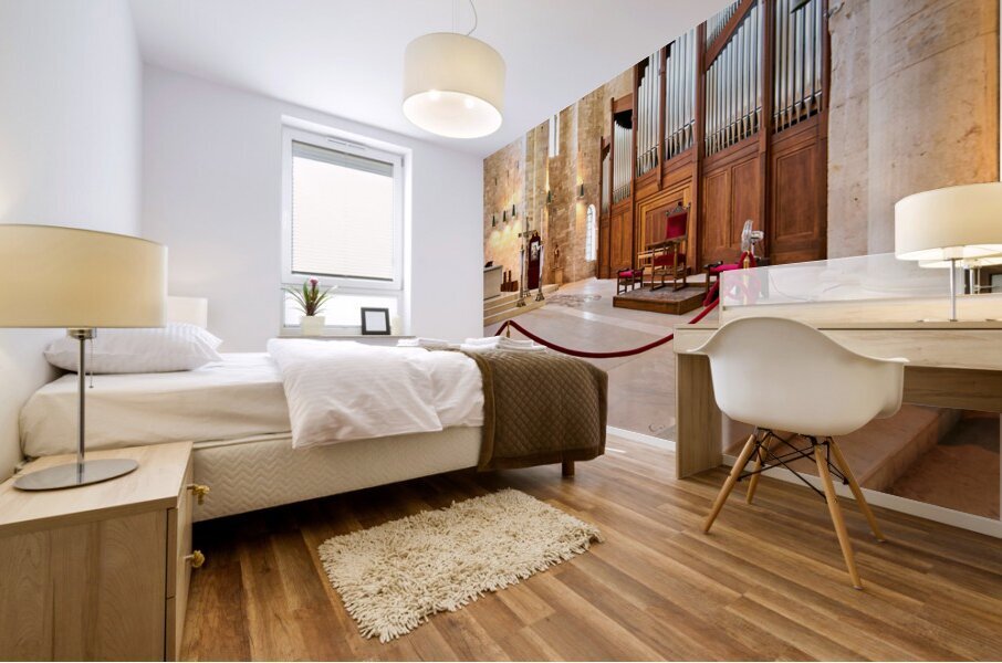 Apulia Puglia Italy. Trani. Basilica Cattedrale Beata Maria Vergine Assunta dedicated to Saint Nicholas Mural print