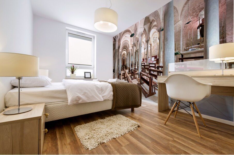 Apulia Puglia Italy. Trani. Basilica Cattedrale Beata Maria Vergine Assunta dedicated to Saint Nicholas Mural print