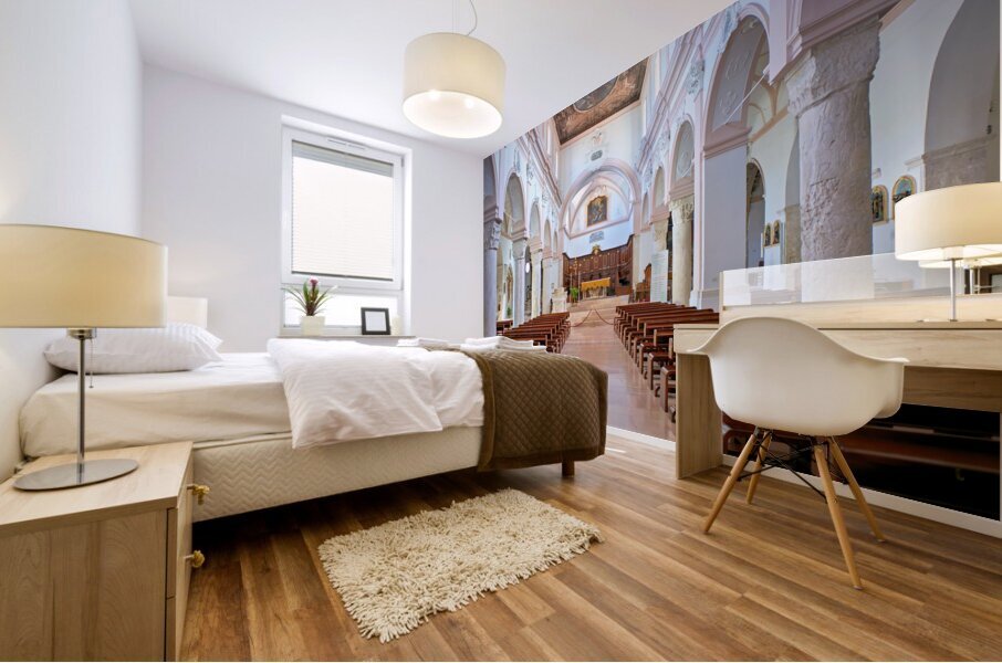 Vieste Gargano. Apulia Puglia Italy. The Cathedral Mural print