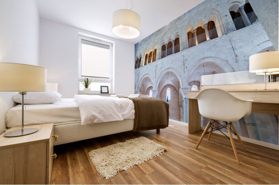 Apulia Puglia Italy. Trani. Basilica Cattedrale Beata Maria Vergine Assunta dedicated to Saint Nicholas Mural print