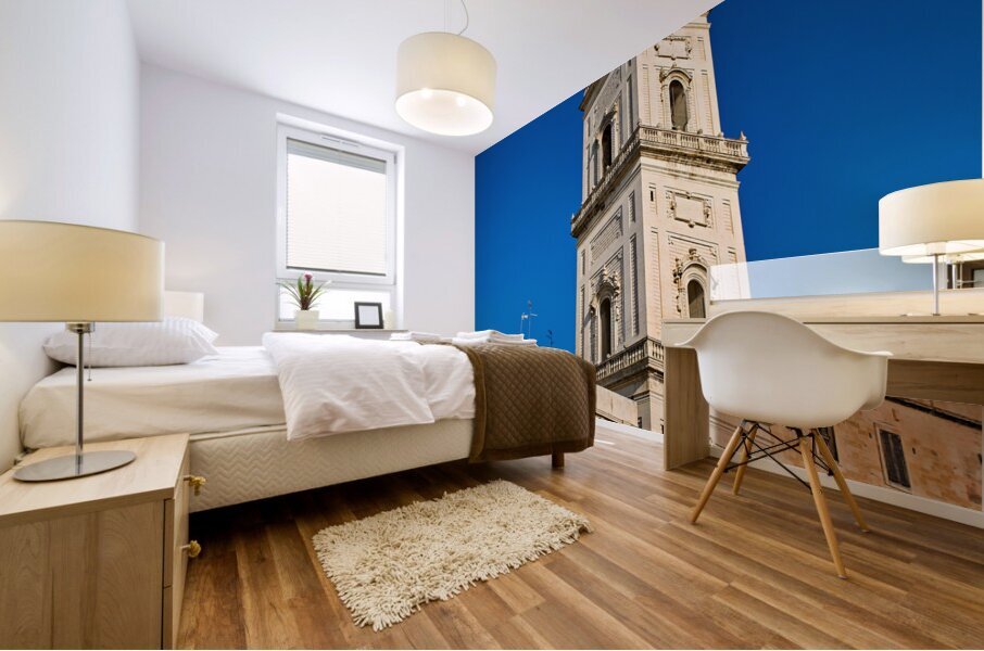 Apulia Puglia Salento Italy. Lecce. Cathedral Maria Santissima Assunta and Saint Orontius Mural print