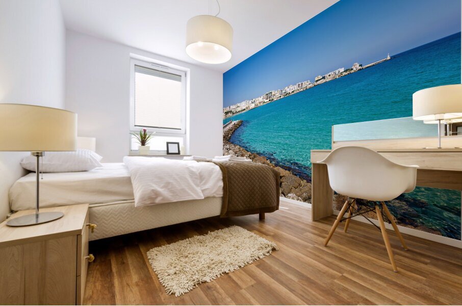 Apulia Puglia Salento. Italy. Otranto. The beach Mural print