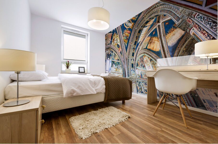 Salento. Apulia Puglia Italy. Galatina. Santa Caterina dAlessandria church. Frescoes by Francesco dArezzo Mural print