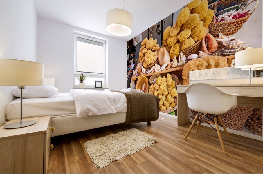 Salento. Apulia Puglia Italy. Gallipoli. Natural sea sponges Mural print