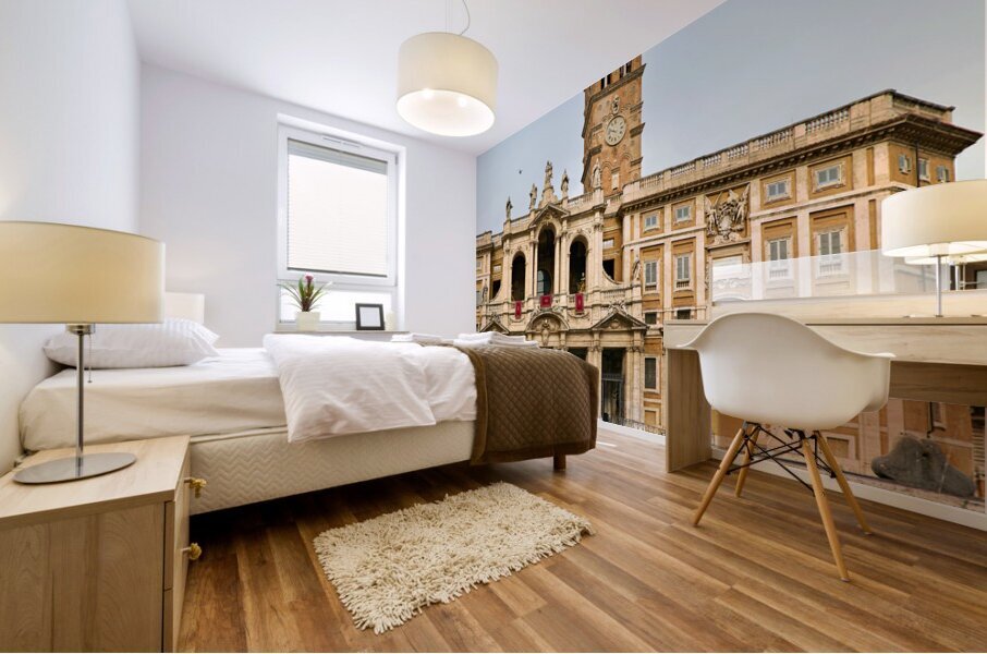 Rome Lazio Italy. The Basilica of Saint Mary Major Basilica Papale di Santa Maria Maggiore Mural print