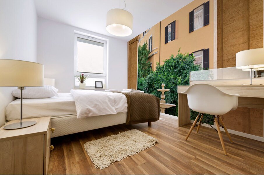 Rome Lazio Italy. The Galleria Nazionale dArte Antica or National Gallery of Ancient Art an art museum in Palazzo Barberini Mural print