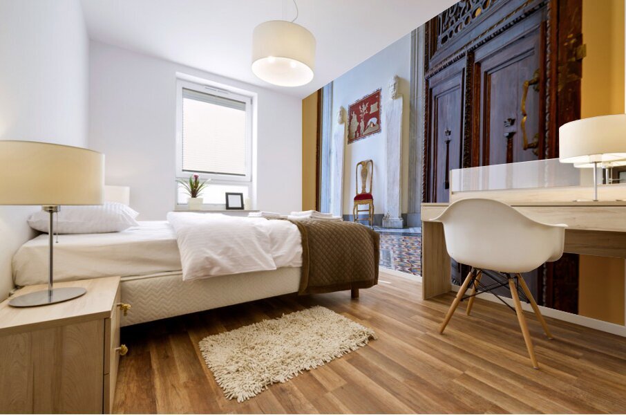 Rome Lazio Italy. Colonna Art Gallery in Palazzo Colonna. Princess Isabelle Apartment Mural print