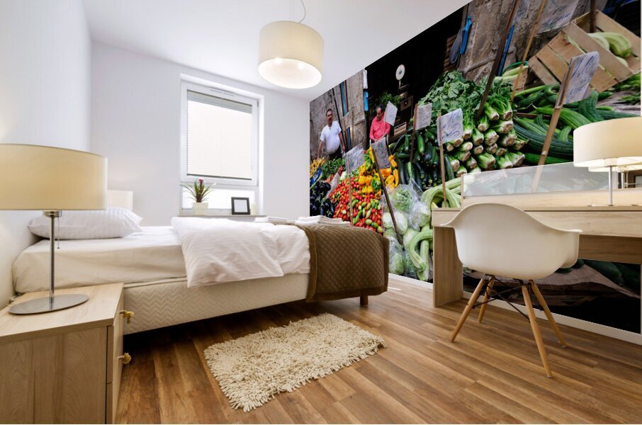 Palermo Sicily Italy. La Vucciria open air market Mural print