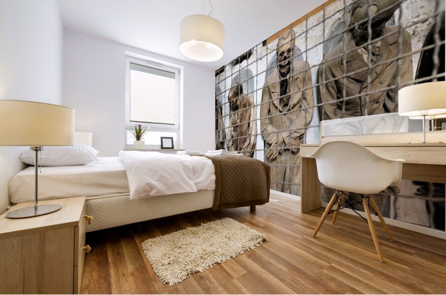 Mummified bodies in Palermo Catacombs. Italy Mural print