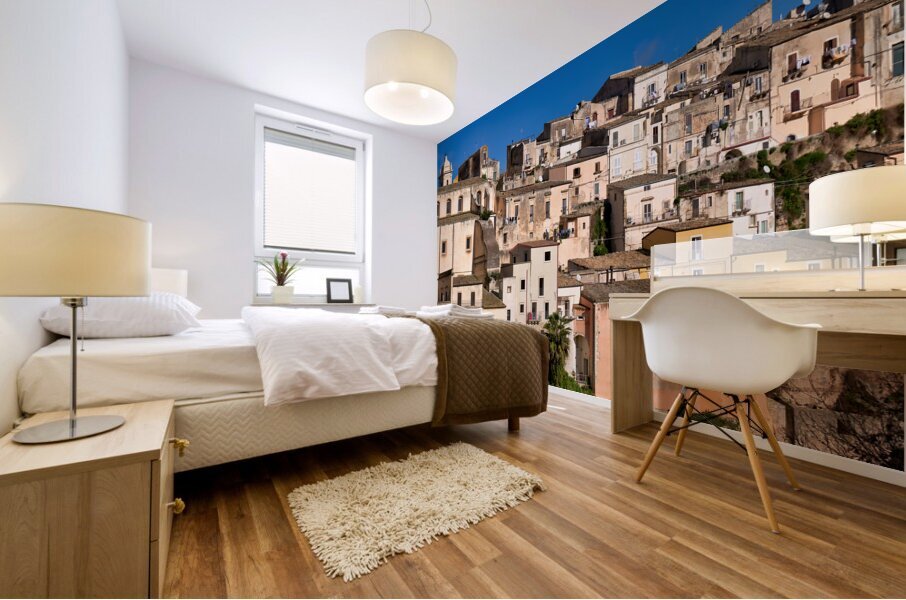 The old houses of Ragusa Ibla Sicily Italy Mural print