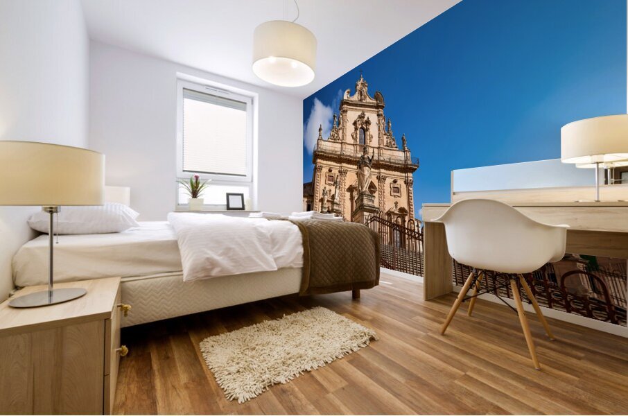 Chiesa di San Pietro Church. Modica Sicily Italy Mural print