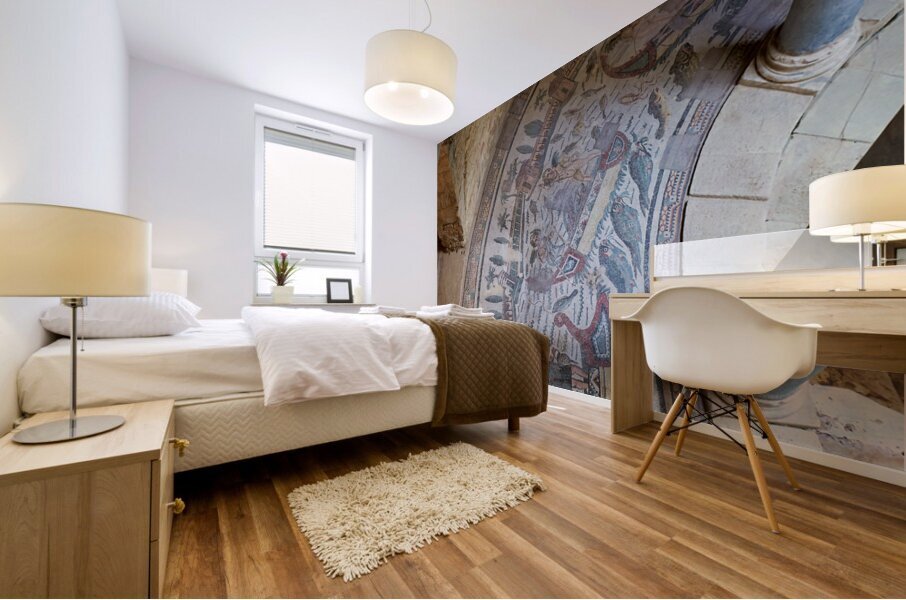 Mosaics at Villa Romana del Casale Roman Villa in Piazza Armerina Sicily Italy Mural print