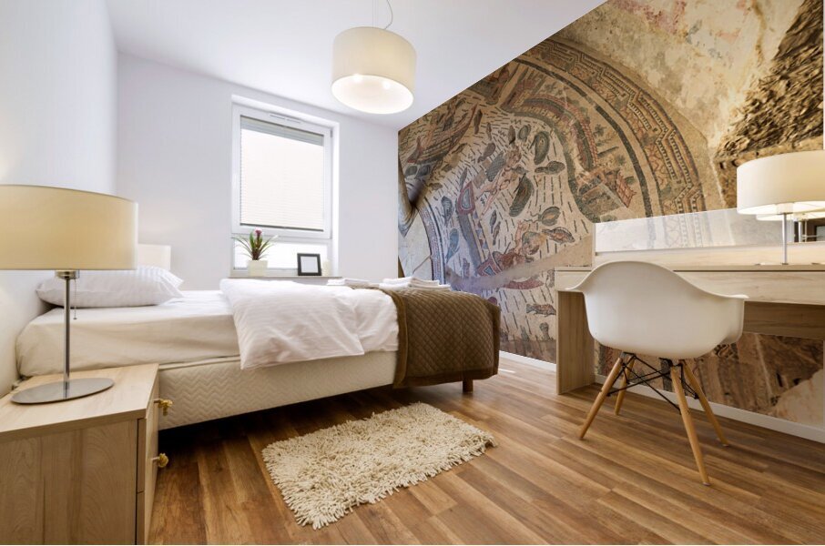 Mosaics at Villa Romana del Casale Roman Villa in Piazza Armerina Sicily Italy Mural print