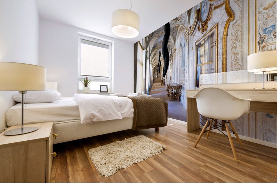 Spoleto Umbria Italy. Collicola Palace Art Gallery Mural print