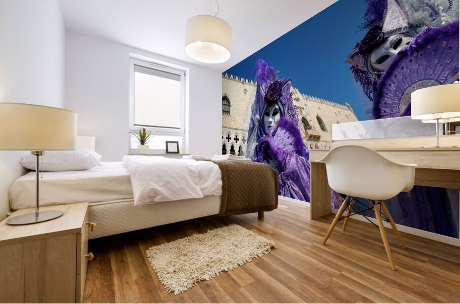 Venice Italy. The Carnival Mural print