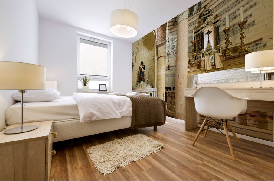 Verona Veneto Italy. San Lorenzo Basilica Mural print