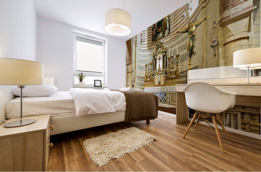 Verona Veneto Italy. San Lorenzo Basilica Mural print