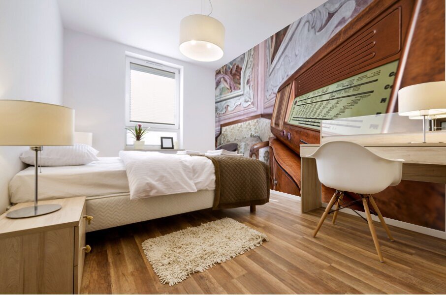 Vicenza Veneto Italy. The interiors of the Villa Valmarana ai Nani frescoed  by Giambattista and Giandomenico Tiepolo Mural print