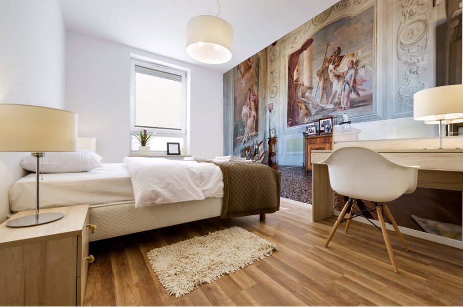 Vicenza Veneto Italy. The interiors of the Villa Valmarana ai Nani frescoed  by Giambattista and Giandomenico Tiepolo Mural print