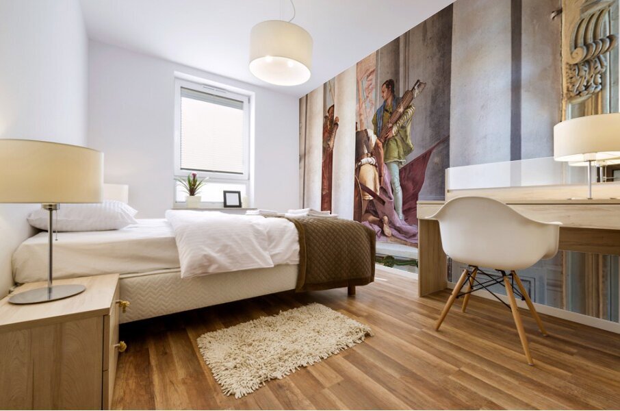 Vicenza Veneto Italy. The interiors of the Villa Valmarana ai Nani frescoed  by Giambattista and Giandomenico Tiepolo Mural print