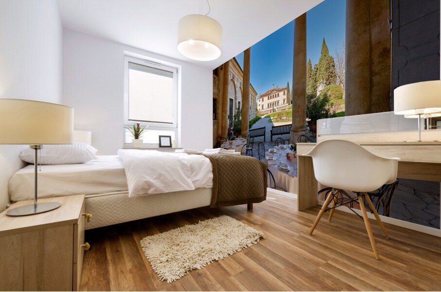 Vicenza Veneto Italy. The interiors of the Villa Valmarana ai Nani frescoed  by Giambattista and Giandomenico Tiepolo Mural print