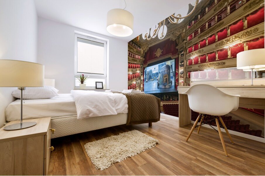 Milan Italy. Teatro alla Scala Opera House Mural print