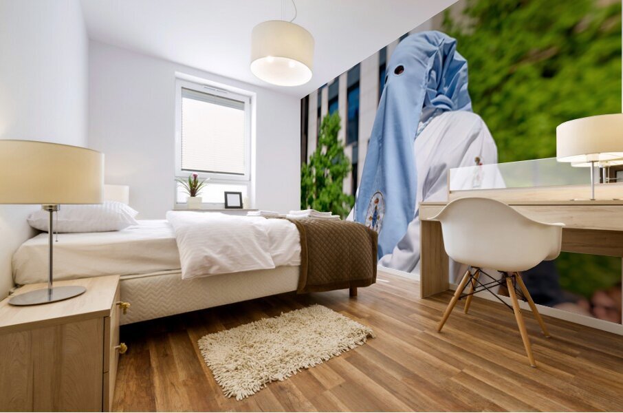 Zaragoza. Saragossa. Aragon. Spain.  Processions of the Easter Holy Week Mural print