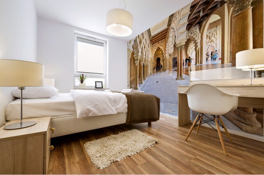 Zaragoza. Saragossa. Aragon. Spain. Aljafería Palace Mural print