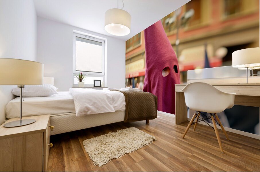 Zaragoza. Saragossa. Aragon. Spain.  Processions of the Easter Holy Week Mural print