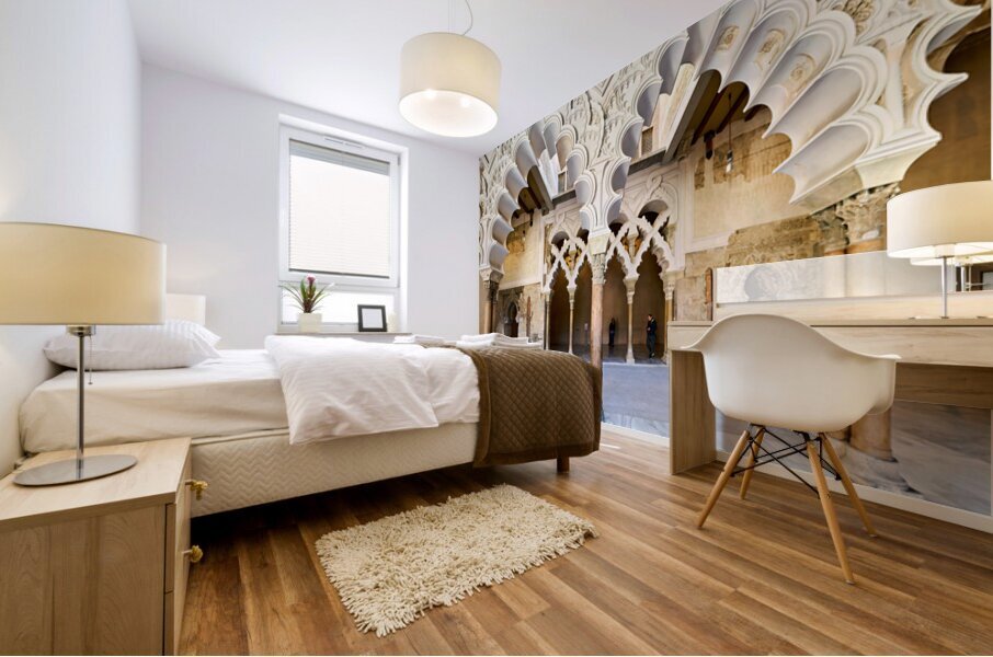 Zaragoza. Saragossa. Aragon. Spain. Aljafería Palace Mural print