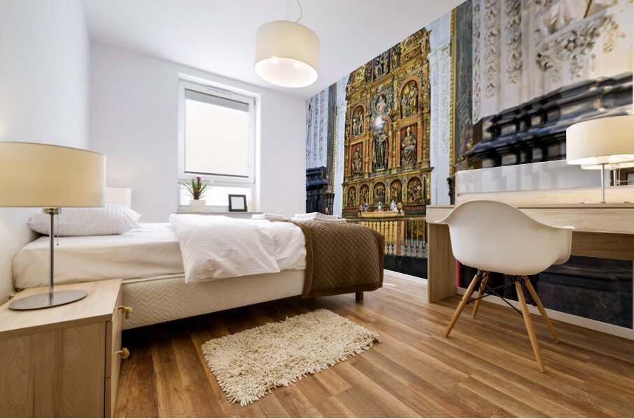 Zaragoza. Saragossa. Aragon. Spain. Cathedral of the Savior of Zaragoza. La SEO Mural print