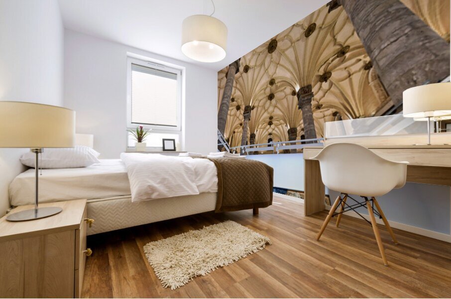 Zaragoza. Saragossa. Aragon. Spain. Sala de Exposiciones La Lonja Mural print