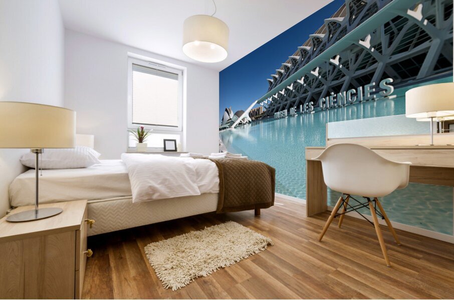 Visit to Museu de les Ciencies Principe Felipe in Valencia Spain Mural print