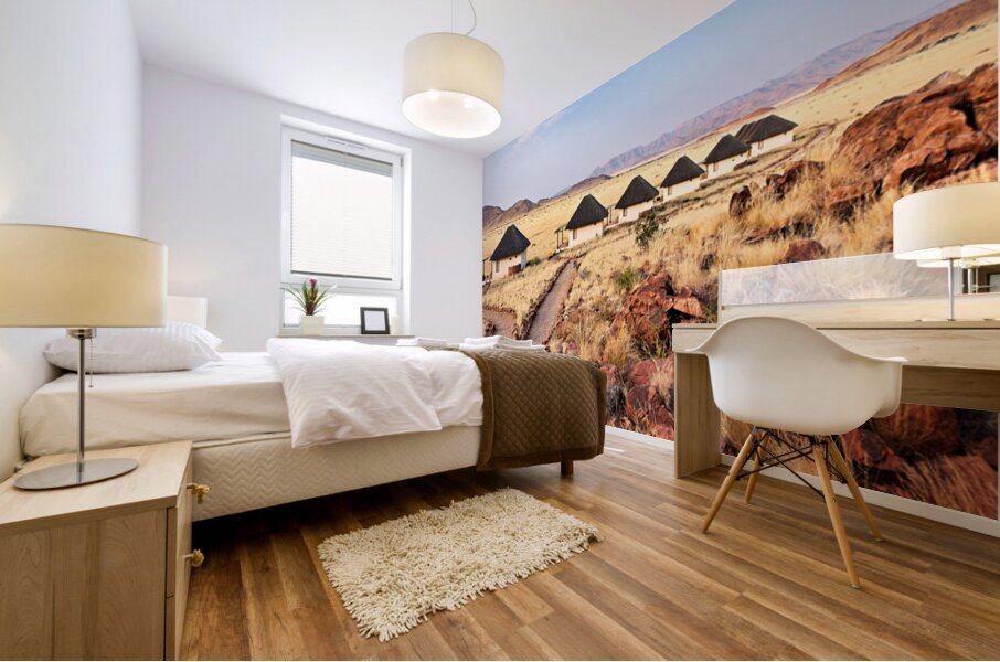 Lodging area in Namib Naukluft National Park in Namibia Mural print