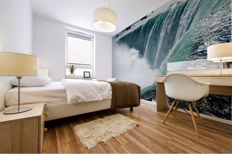 Powerful Niagara Falls cascading creating immense mist. Mural print