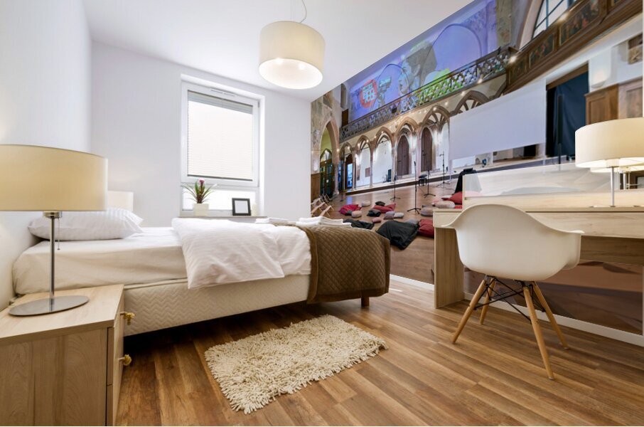 Community event at Saint Pierre le Vieux in Strasbourg Mural print