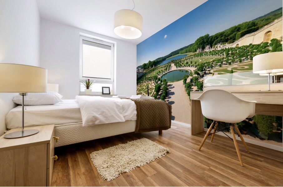 View of the gardens at Palace of Versailles in Paris France Mural print