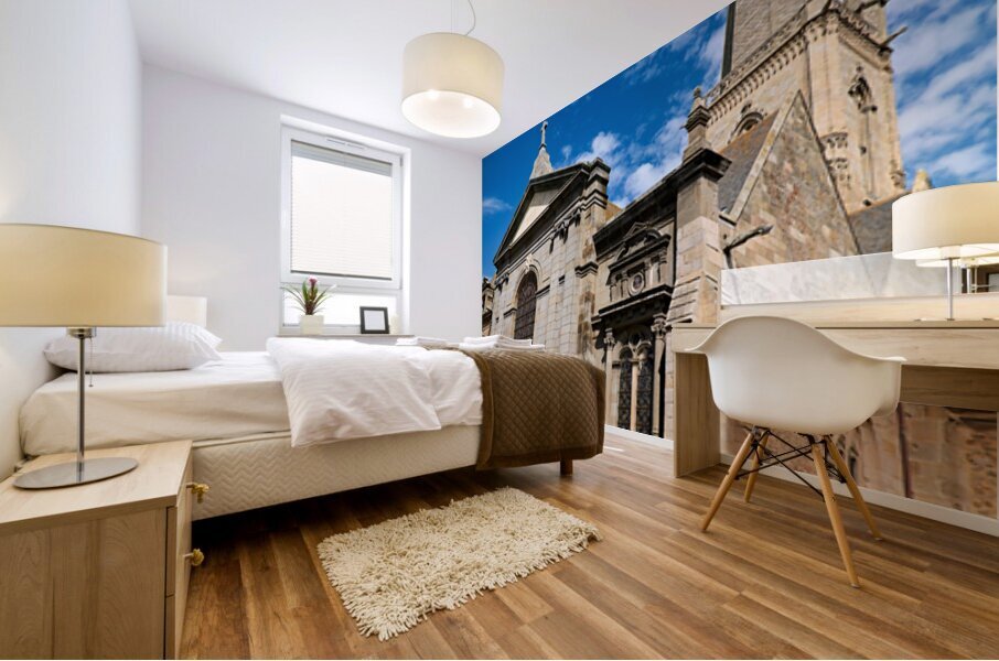 Explore cathedral saint vincent in saint malo brittany france Mural print