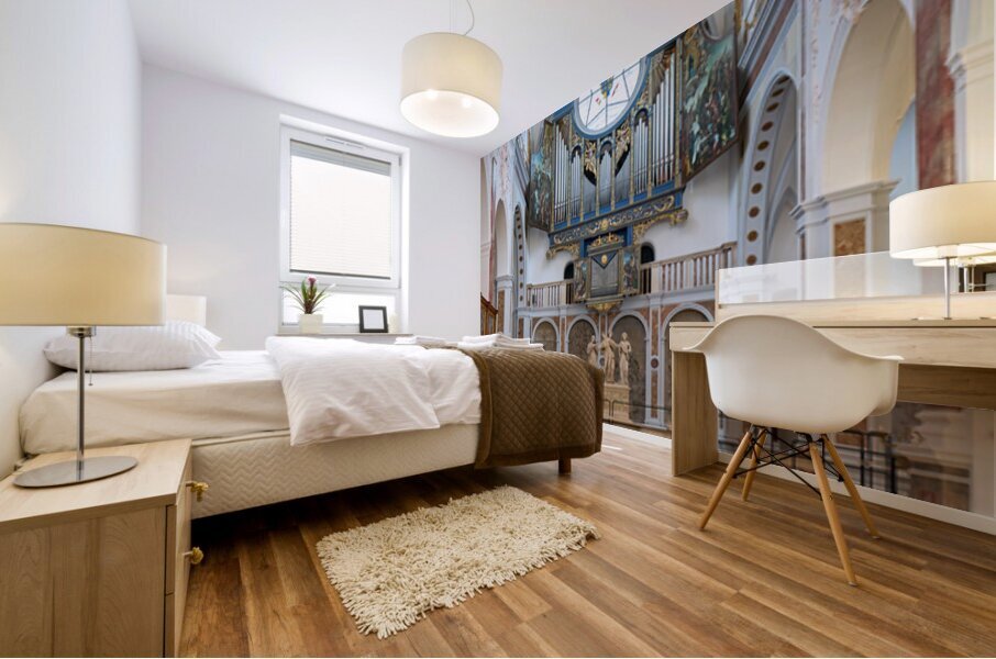 Visit to St. Annes Church in Augsburg along the Romantic Road Mural print