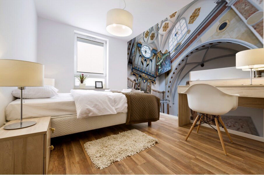 Church interior in Augsburg along Germanys Romantic Road Mural print