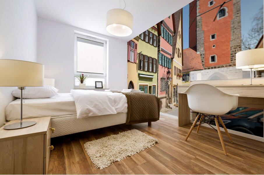 Wornitz Gate in Dinkelsbuhl along the Romantic Road in Bavaria Mural print