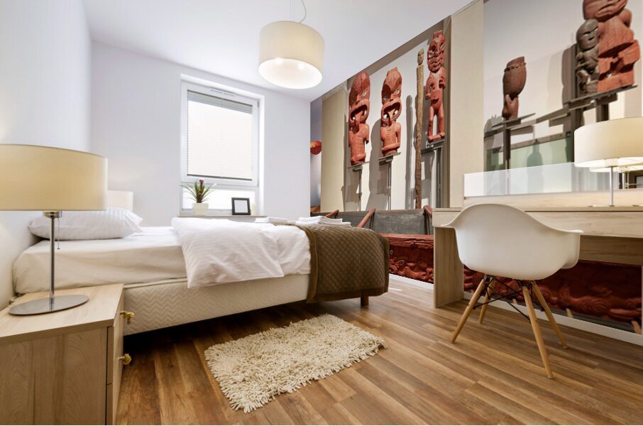 Explore Maori culture at Auckland War Memorial Museum in New Zea Mural print