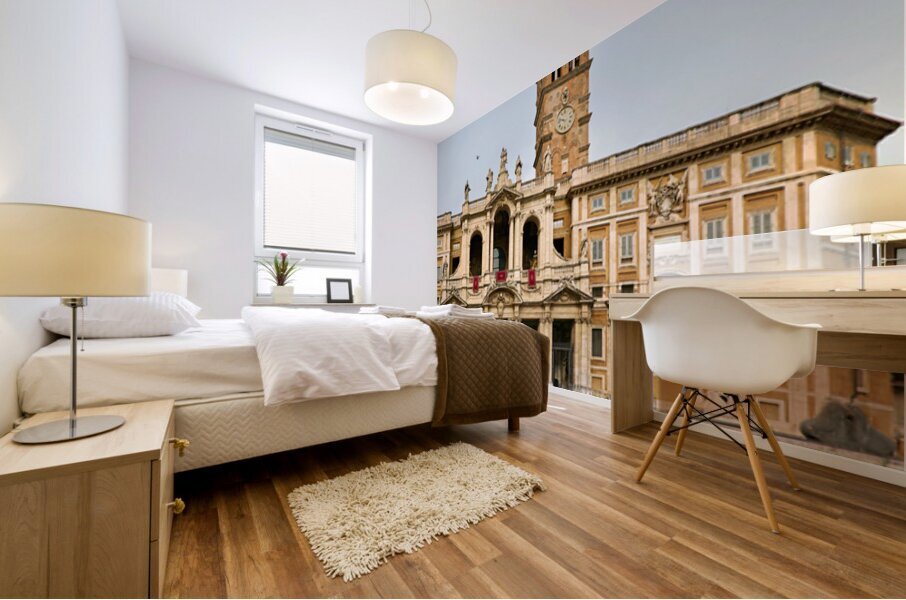 Basilica of Saint Mary Major in Rome draws many visitors each da Mural print