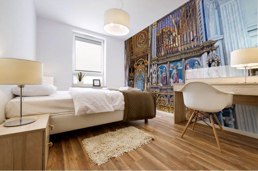 Visit to the Archbasilica Cathedral in Rome Italy during the day Mural print