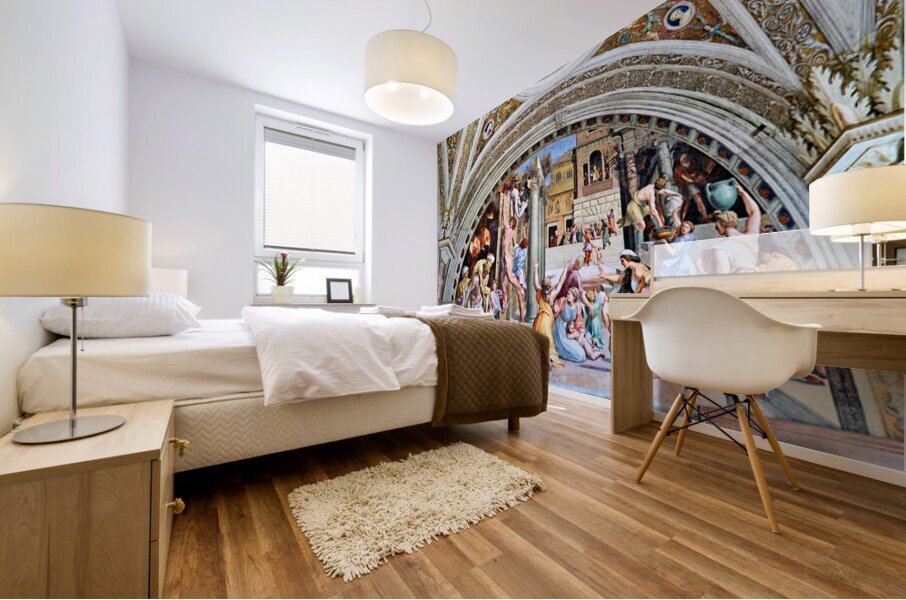Exploring the raphael rooms at vatican museums in rome Mural print