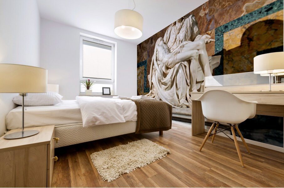 Michelangelos pieta at saint peters basilica in rome italy Mural print