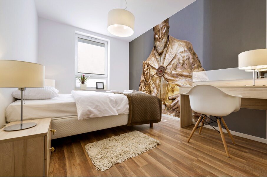 Sacred relics found in the treasure chamber of San Domenico Magg Mural print