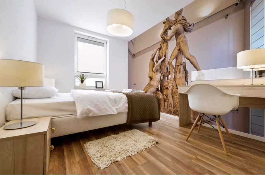 Sculpture at national archaeological museum of naples Mural print