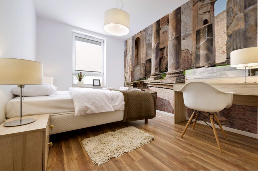 Pompeii ruins showcase ancient architecture in Italy Mural print