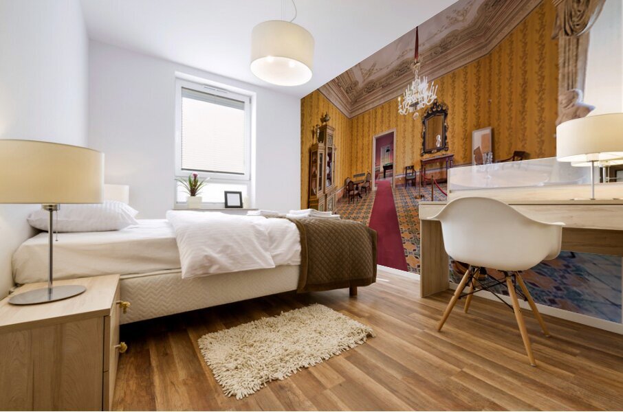 Visit to the palazzo nicolaci palace in noto sicily italy Mural print